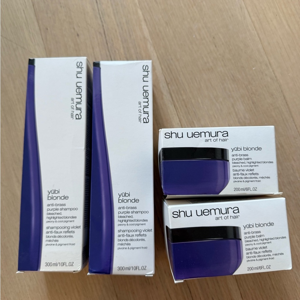 Shu Uemura Yubi Blonde Purple Hair Care Set